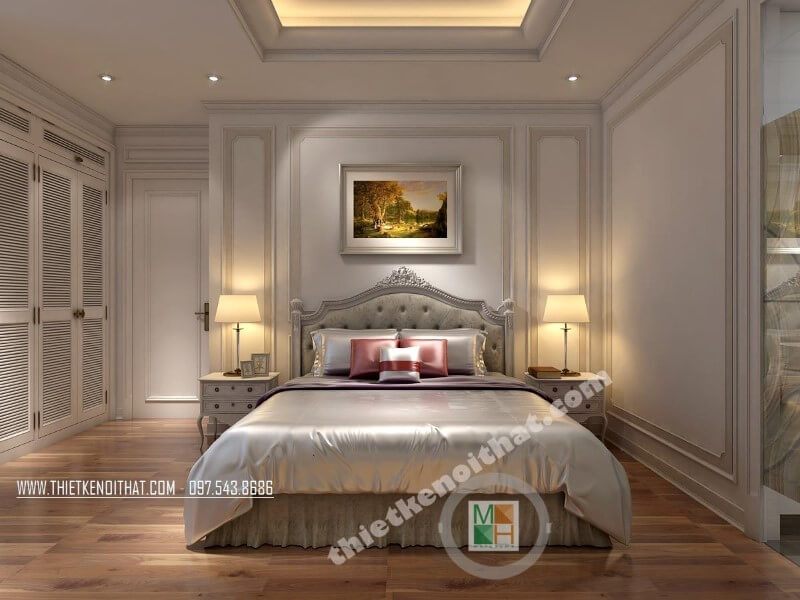 Phòng ngủ sẽ trở nên đẹp hơn khi trang trí bằng tranh treo tường canvas hiện đại.
